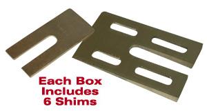 SPC Performance Truck Axle Shims - Heavy Duty - Manganese Bronze - Pack of 6 10634