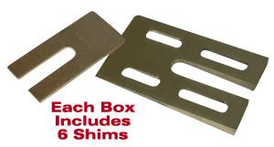 SPC Performance Truck Axle Shims - Heavy Duty - Manganese Bronze - Pack of 6 10464