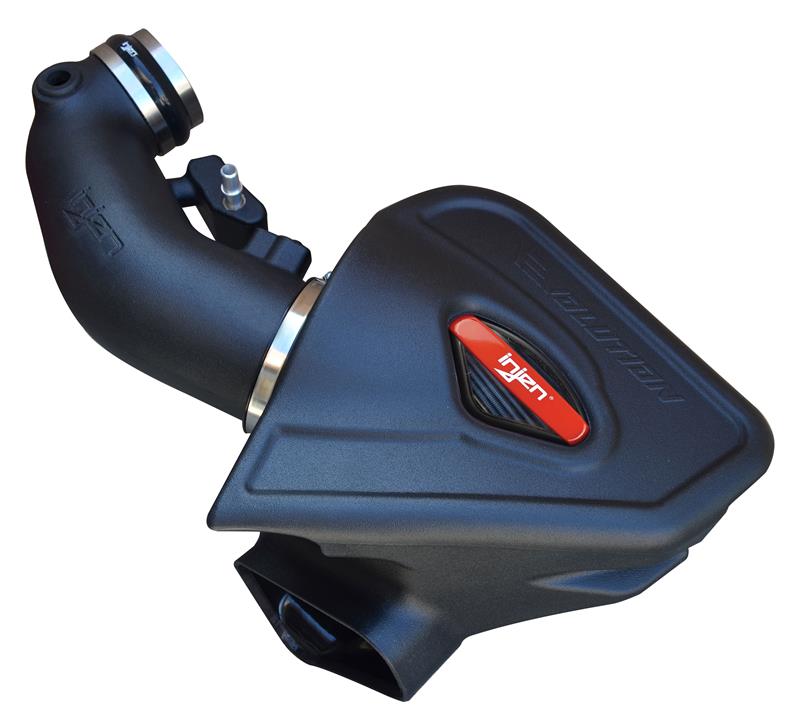 Injen Evolution Series Air Induction System - Incl. 1-Piece Enclosed Air Box w/Tube/Patented SuperNano-Web Dry Filter - HP Gains +14 HP/Torque +13 lbs./ft. - Black Badge - CARB Pending EVO7301