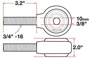 SPC Performance Forged Receiver Assembly - Right Hand Thread - For use with xAxis Flex Joint 15613 15730