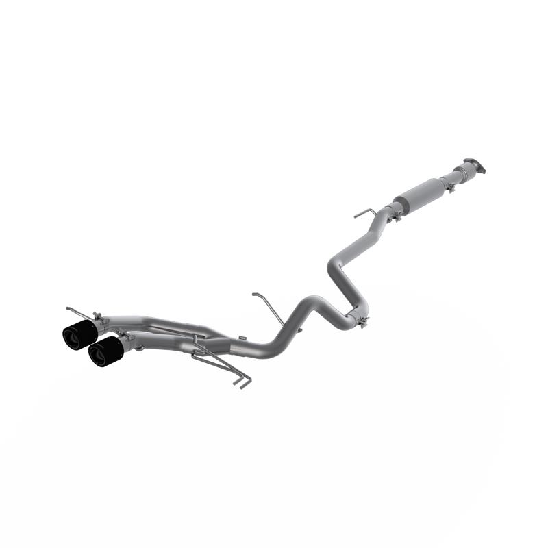 MBRP XP Series Cat Back Exhaust - Dual Exit - w/ 4in OD Carbon Fiber Tips S47034CF