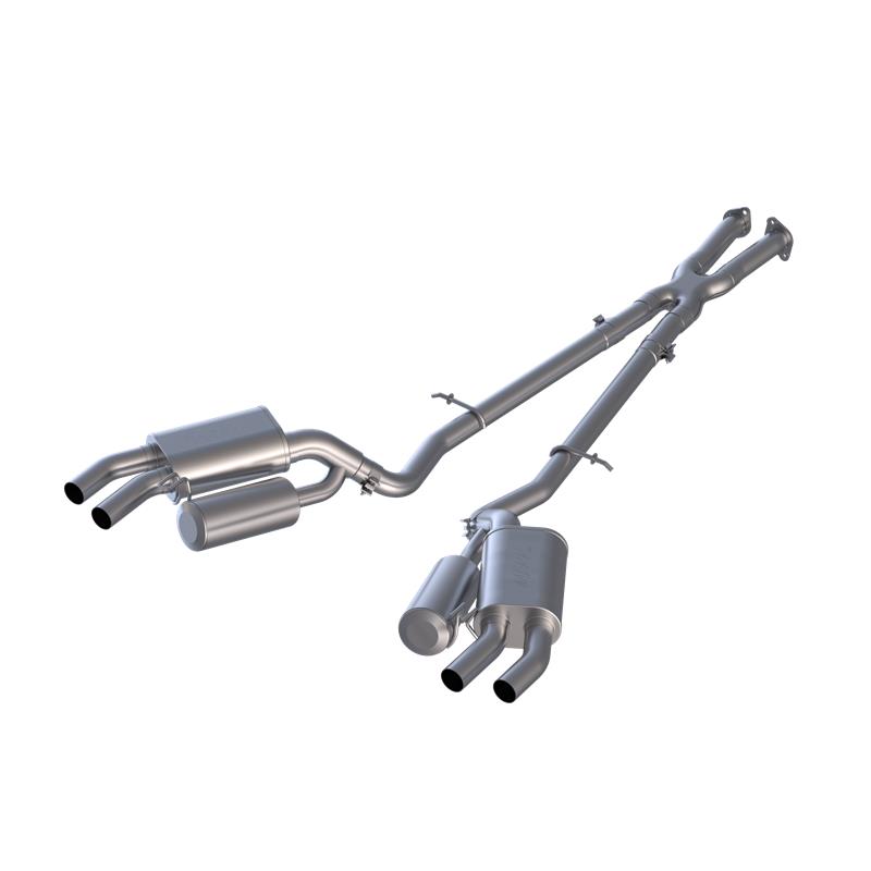 MBRP Installer Series Cat Back Exhaust - Dual Rear Exit - Uses Factory Exhaust Bezels S4704AL