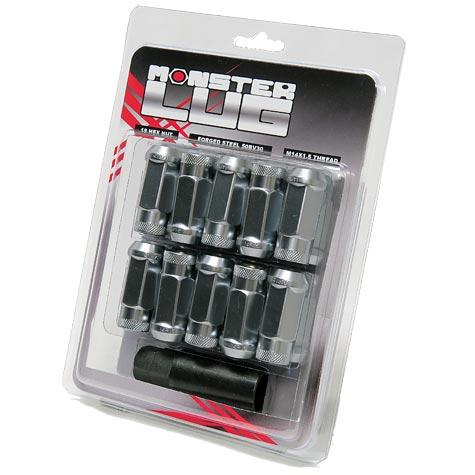 Wheelmate Products Monster Lug Nuts - Open End - 20Lugs & Adapter Key 33006S