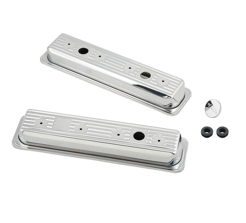 Mr Gasket Valve Covers - Center Hold Down Style - Baffled - Pair 9415