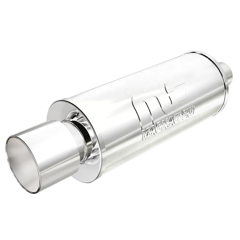 MagnaFlow Universal Polished Stainless Street Series Muffler with Tip 14817