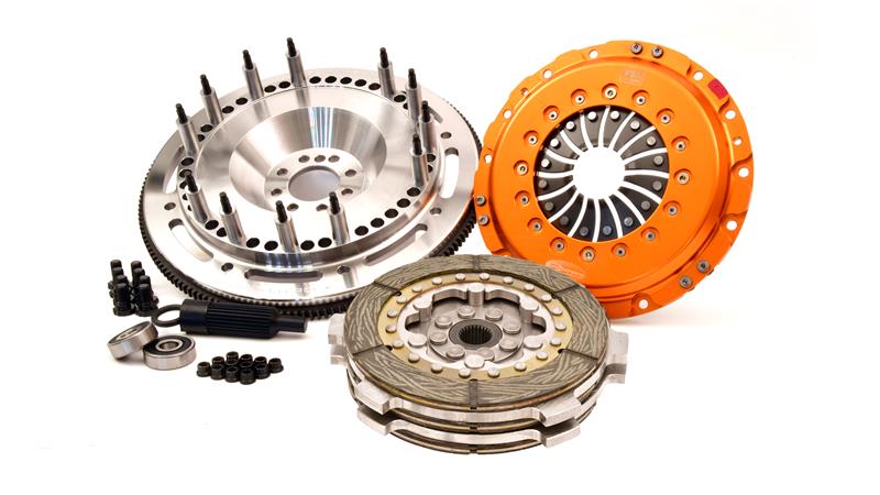Centerforce Triple Disc Clutch/Flywheel Kit - Incl Pressure Plate, Discs, Floater, Flywheel, Bolts, Alignment Tool, Pilot Bearing 836264077