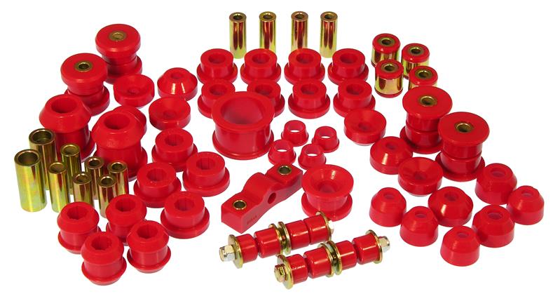 Prothane Total Kit - Incl Ball Joints Boots/C-Arm Front And Rear/Shifter Bushings/Shock Bushings/Steering Bushings/Strut Arm/Sway Bar End Link/Tie Rod Boots 38565