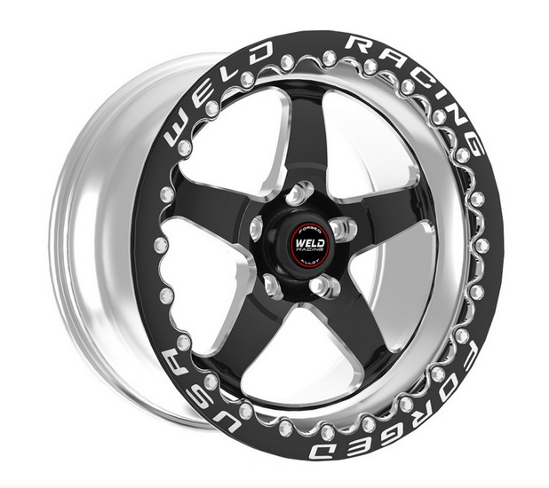 Weld Racing Supra RT-S S71 15x10 Rear Wheel for 1993-98 MKIV Supra - Black & Polished - Beadlock