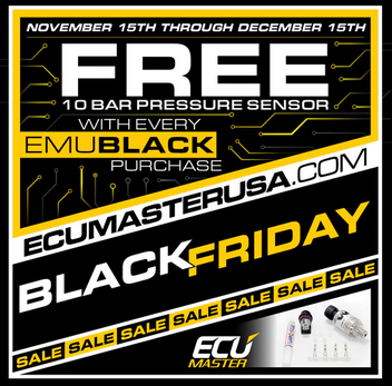 Cyber Monday - ECU Masters EMU Black w/ Free Sensor