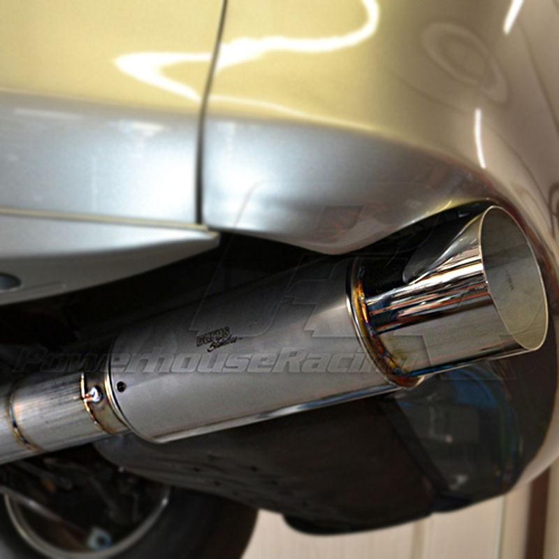 PHR Burns 4" Muffler with 5" polished tip, for 1993-1998 MKIV Supra