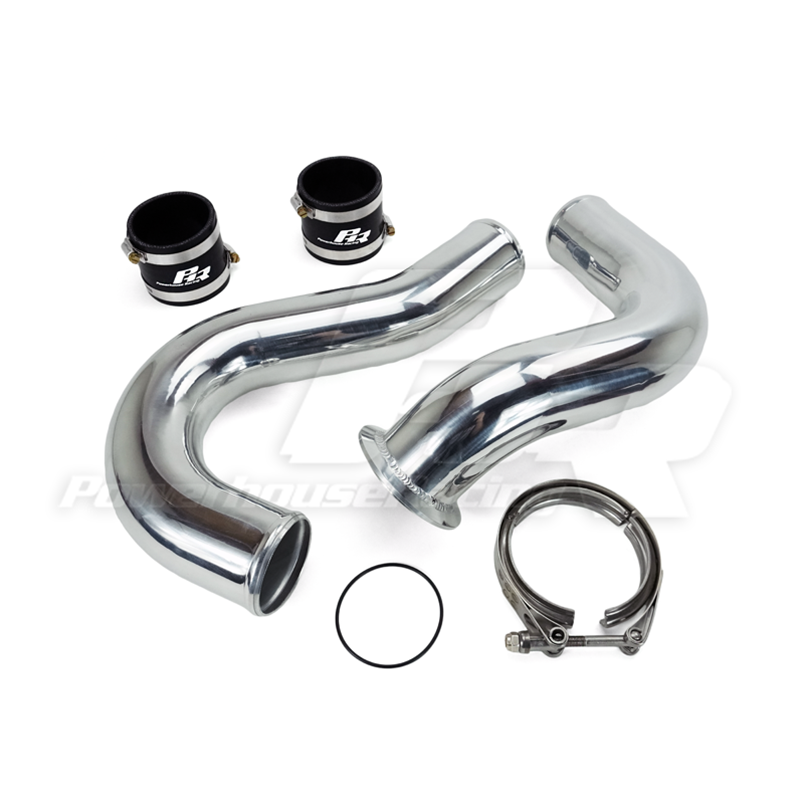 PHR 3.0" Hot Side Intercooler Pipe for MKIV Supra TT, Tubular Manifold, Sportsman Cover