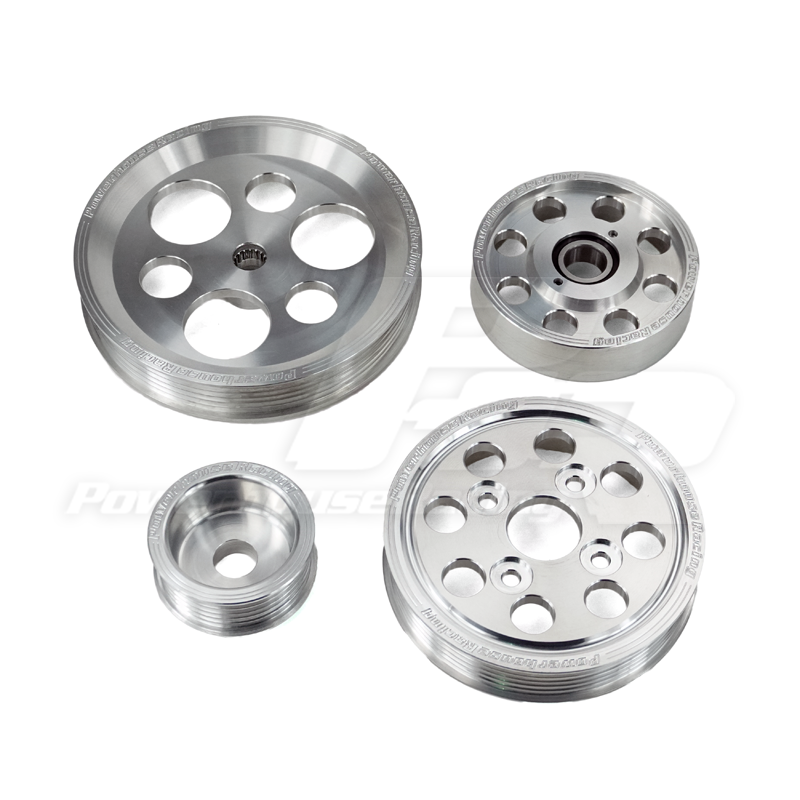 PHR 4 Piece Billet Aluminum Pulley Set w/ idler for IS300 and 97-04 GS300