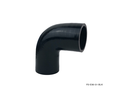 P2M 90 DEG HOSE: 2.25" ID - BLACK