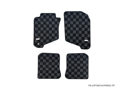 P2M TOYOTA COROLLA SEDAN (AE101) 1993-98 RACE FLOOR MATS: DARK GREY