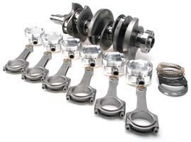 Brian Crower Stroker Kit - 84mm Stroke Billet Crank - BC625+ Series Rods - Custom Pistons BC0099