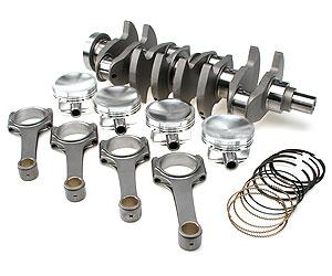 Brian Crower Stroker Kit - 91mm Stroke Billet Crank - Sportsman Rods - Custom Pistons BC0209