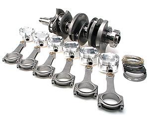 Brian Crower Stroker Kit - 86.4mm Stroke Billet Crank - BC625+ Series Rods - Custom Pistons - Balanced BC0225