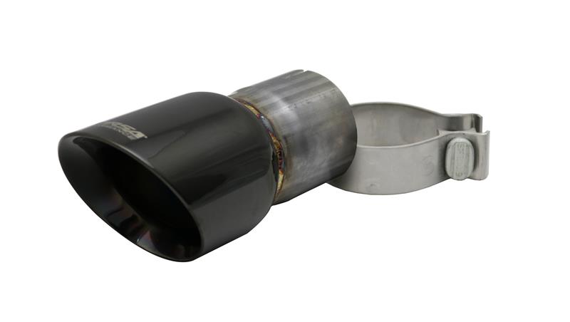 CORSA Performance Exhaust Tip Kit - Single Side Exit - Incl. Tailpipe/Hanger/Hardware/Twin 4in Rear Exit Polished Pro-Series Tips 14035