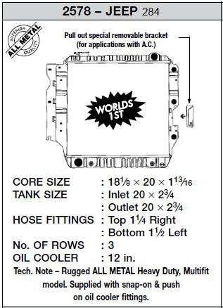 CSF Performance Radiator - 3 Row Design, Heavy Duty 2578