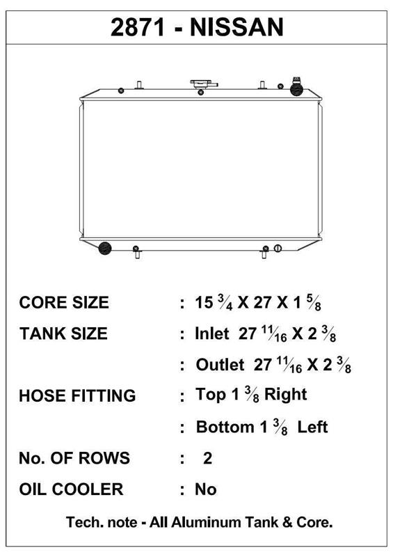 CSF Performance Radiator - 2 Row Design 2871