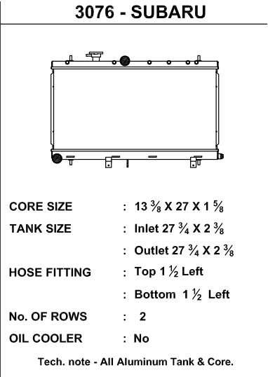 CSF Performance Radiator - w/ Filler Neck 3076