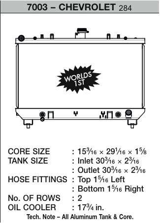 CSF Performance Radiator - 2 Row Design 7003