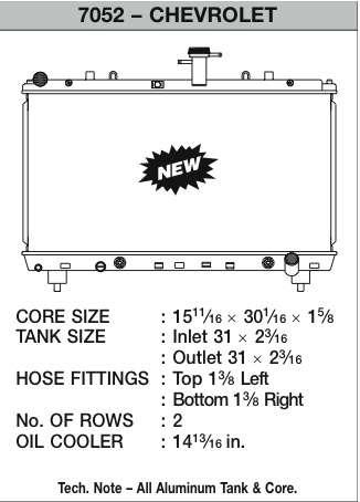 CSF Performance Radiator 7052