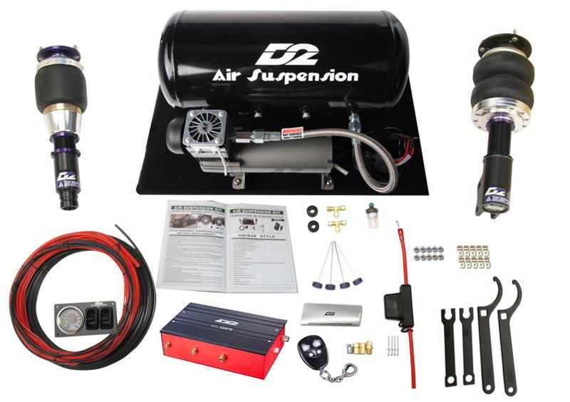 D2 Racing Air Suspension System - Deluxe Kit - Front/Rear Top Mount D-NI-08-1-ARL