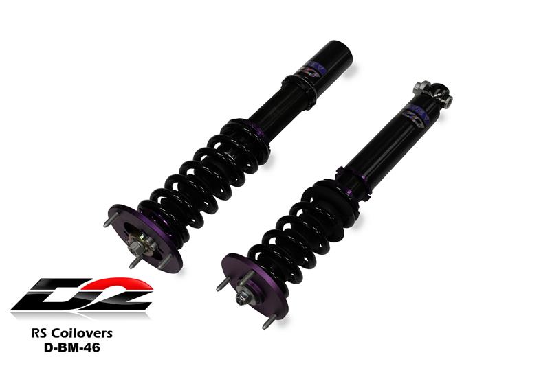 D2 Racing CIRCUIT Series Coilovers - Front Camber Plate/Rear Top Mount D-BM-46-CS