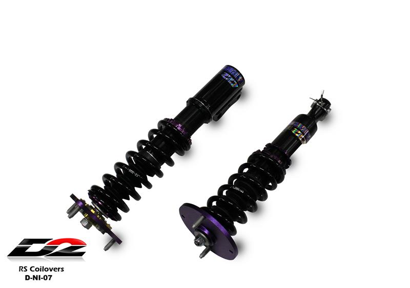 D2 Racing CIRCUIT Series Coilovers - Front Camber Plate/Rear Top Mount D-NI-07-CS