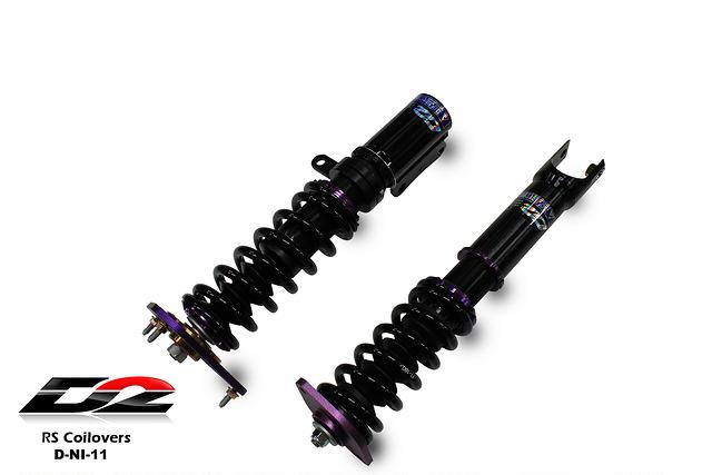 D2 Racing CIRCUIT Series Coilovers - Front Camber Plate/Rear Top Mount D-NI-11-CS