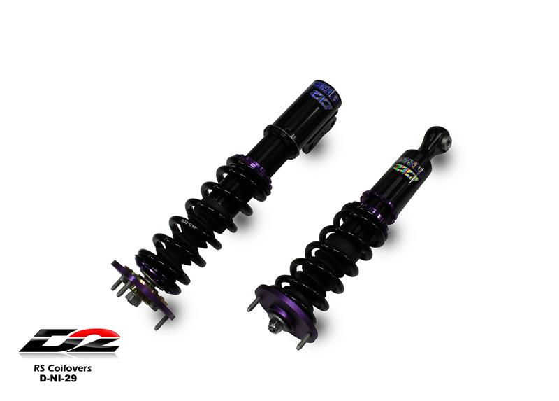 D2 Racing CIRCUIT Series Coilovers - Front Camber Plate/Rear Top Mount D-NI-29-CS