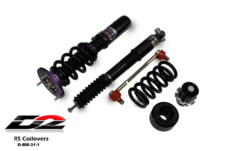 D2 Racing DRAG Series Coilovers - Front Camber Plate/Rear Top Mount D-BM-31-1-DG