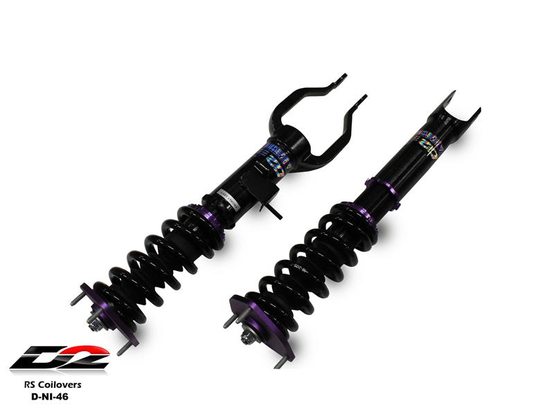 D2 Racing GT Series Coilovers - Front/Rear Top Mount D-NI-46-GT