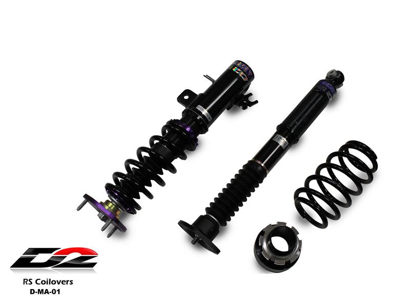 D2 Racing Rally Asphalt Series Coilovers - Front Camber Plate/Rear Top Mount D-MA-01-RA