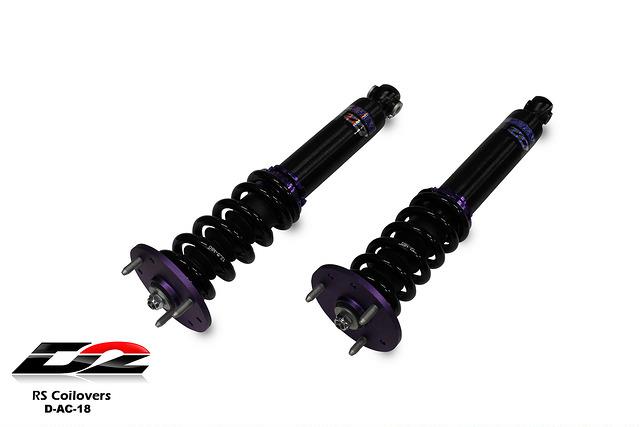 D2 Racing RS Series Coilovers - Front/Rear Top Mount D-AC-18-RS