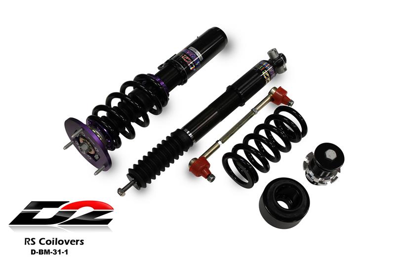 D2 Racing RS Series Coilovers - Front Camber Plate/Rear Top Mount D-BM-31-1-RS