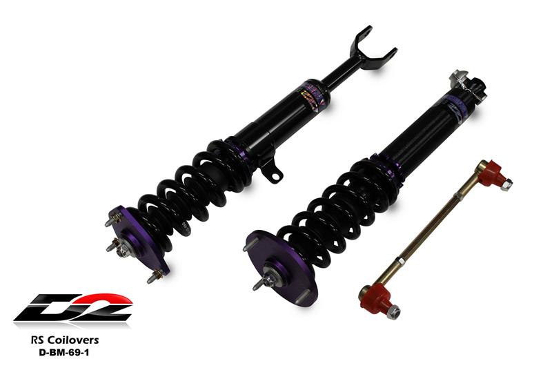 D2 Racing RS Series Coilovers - Front/Rear Top Mount D-BM-69-1-RS