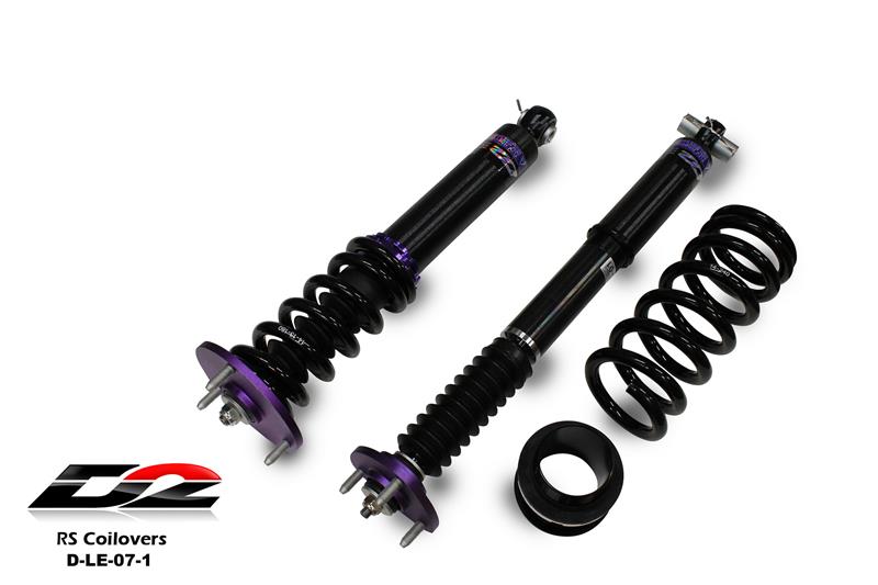 D2 Racing RS Series Coilovers - Front/Rear Top Mount D-LE-07-1-RS