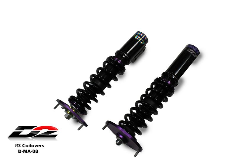D2 Racing RS Series Coilovers - Front Camber Plate/Rear Top Mount D-MA-08-RS