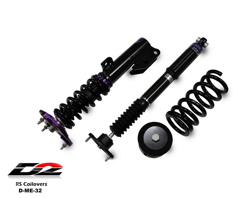 D2 Racing RS Series Coilovers - Front Camber Plate/Rear Top Mount D-ME-32-RS