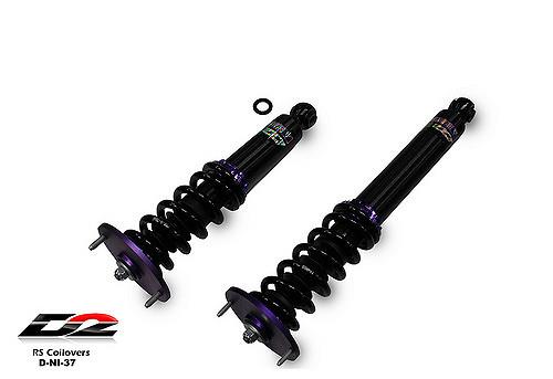 D2 Racing RS Series Coilovers - Front/Rear Top Mount D-NI-37-RS