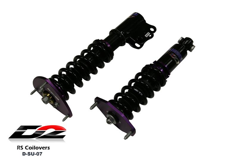 D2 Racing RS Series Coilovers - Front Camber Plate/Rear Top Mount D-SU-07-RS