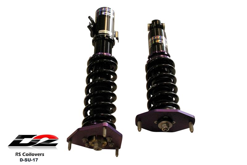 D2 Racing RS Series Coilovers - Front Camber Plate/Rear Top Mount D-SU-17-RS