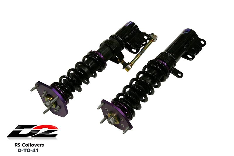 D2 Racing RS Series Coilovers - Front Camber Plate/Rear Top Mount D-TO-41-RS