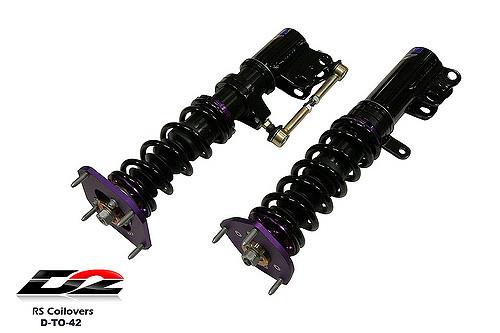 D2 Racing RS Series Coilovers - Front Camber Plate/Rear Top Mount D-TO-42-RS