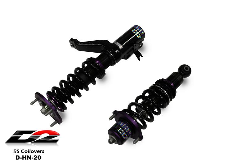 D2 Racing SL Series Coilovers - Front Camber Plate/Rear Top Mount D-HN-20-SL