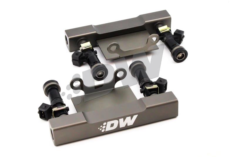 DeatschWerks Fuel Rail Kit - Side Feed To Top Feed Conversion - Incl Fuel Injectors 6-101-1200