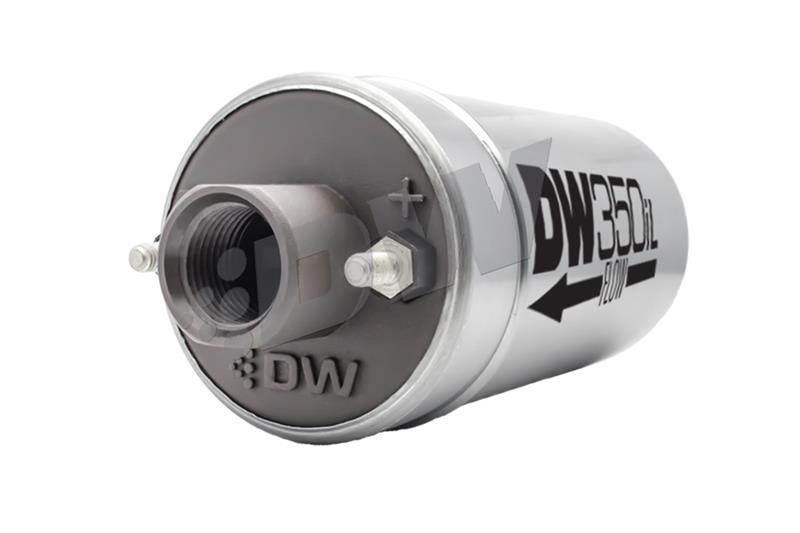 DeatschWerks DW350iL In-Line Fuel Pump - w/ Mounting Brackets 9-350