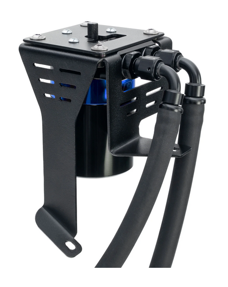 HPS Performance Aluminum Oil Catch Can Kit 2012-2015 Honda Civic Si 2.4L K24Z7, Blue, 860-027BL